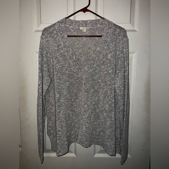 Eileen Fisher Sweaters - Eileen Fisher XL Neutral V-Neck Sweater
